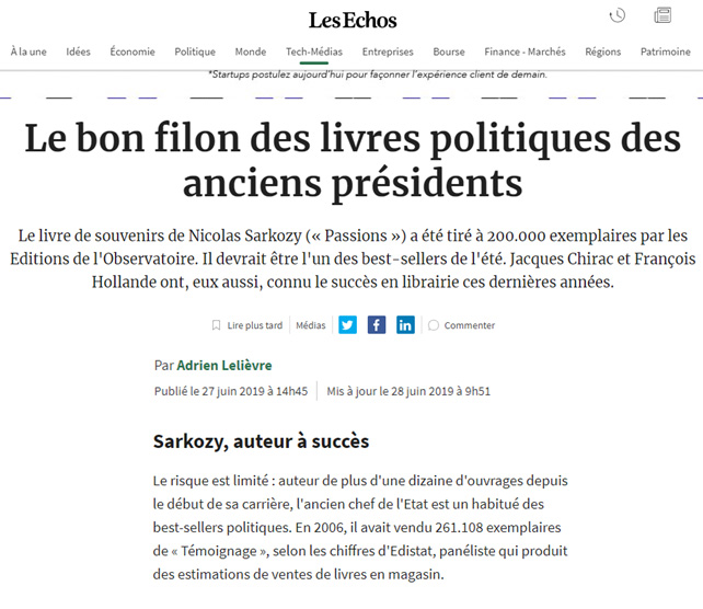 Le bon filon des livres politiques